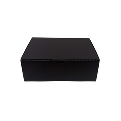 Full Black Die Cut Mailing Box 220 × 160 × 77 mm – Cardboard Shipping & Packing Box