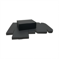 Full Black Mailing Boxes 220 x 160 x 77mm | Die Cut Shipping Packing Cardboard Box