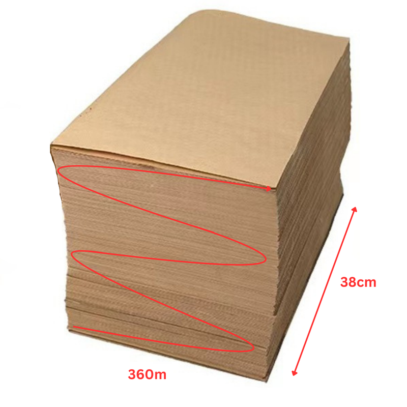 380mm x 360M Eco Kraft Fanfold Void Fill Paper – Sustainable Packing Material