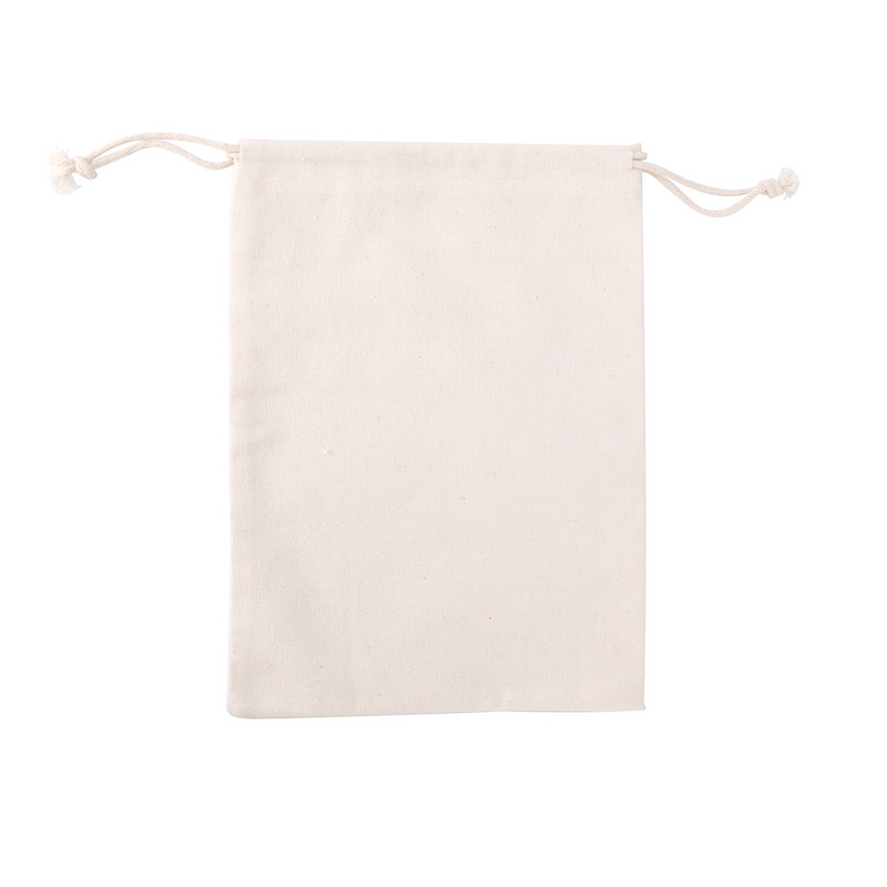 17 x 23 cm Calico Drawstring Canvas Storage Linen Bags - Ozpack ...