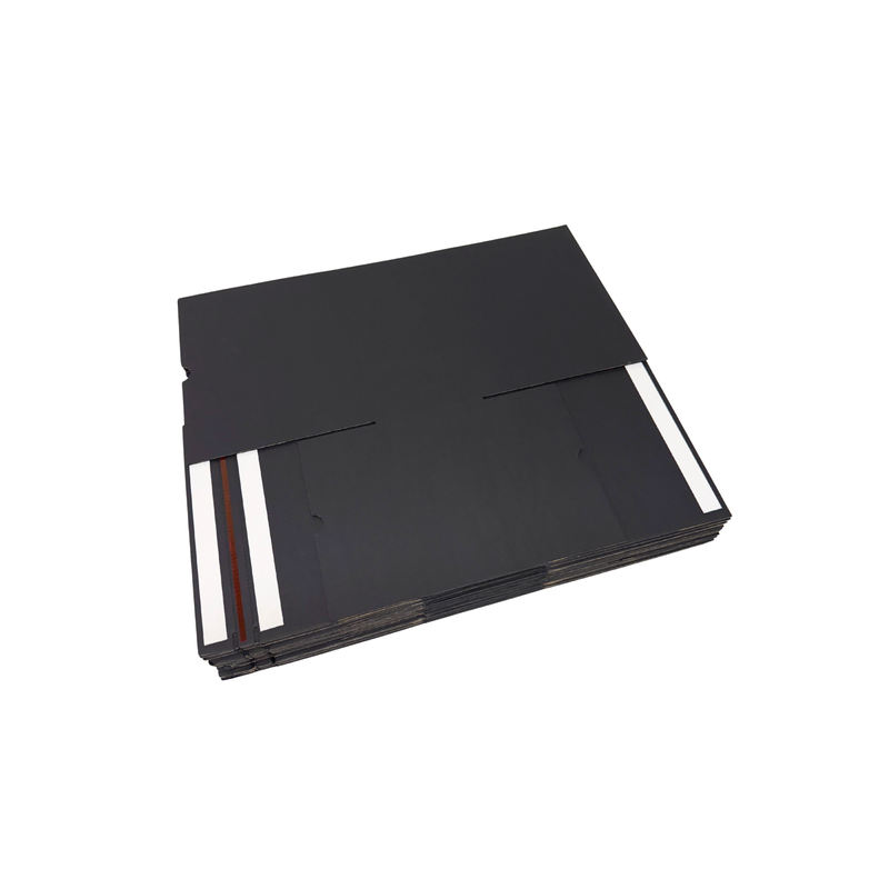 Full Black Self Sealing Tuck Front Box 240 × 190 × 120 mm – Shipping & Gift Packaging