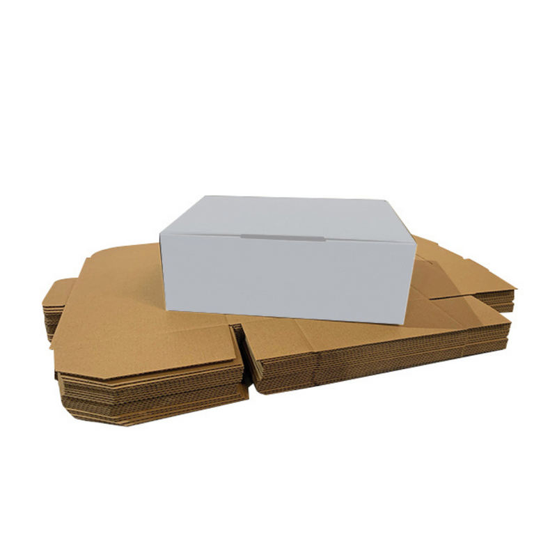 White Die-Cut Box 160 x 140 x 95mm Retail & Shipping Packaging Carton