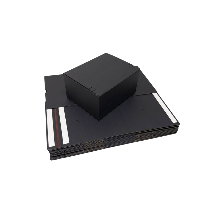 Full Black Self Sealing Tuck Front Box 240 × 190 × 120 mm – Shipping & Gift Packaging