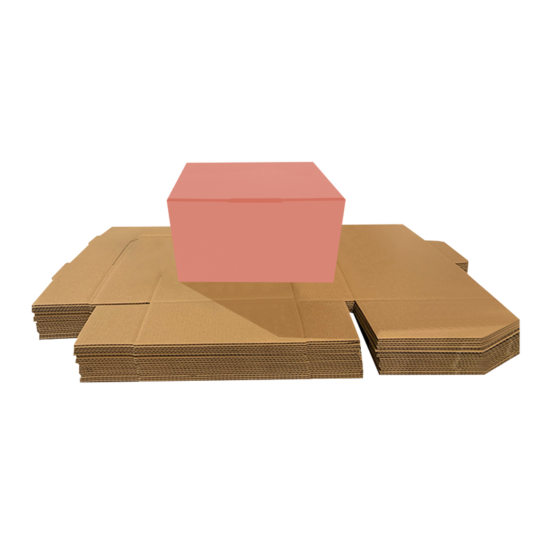 Pink Mailing Boxes 125 x 100 x 75mm Die Cut Shipping Packing Cardboard Box