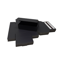 Full Black Self Sealing Tuck Front Box 174 × 128 × 53 mm – Shipping & Gift Packaging