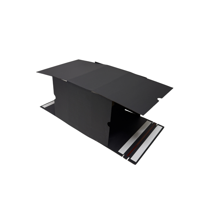 Full Black Self Sealing Tuck Front Box 240 × 190 × 120 mm – Shipping & Gift Packaging