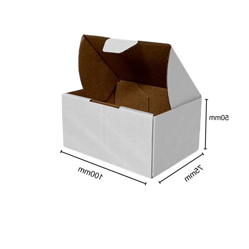 Mailing Boxes 100 x 75 x 50mm Die Cut Shipping Packing Cardboard Box