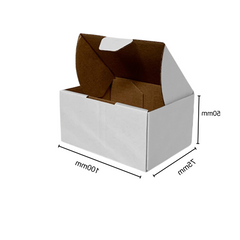 Mailing Boxes 100 x 75 x 50mm Die Cut Shipping Packing Cardboard Box