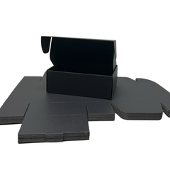 Full Black Mailing Boxes 270 x 200 x 95mm | DIE CUT Shipping Packing Cardboard Box