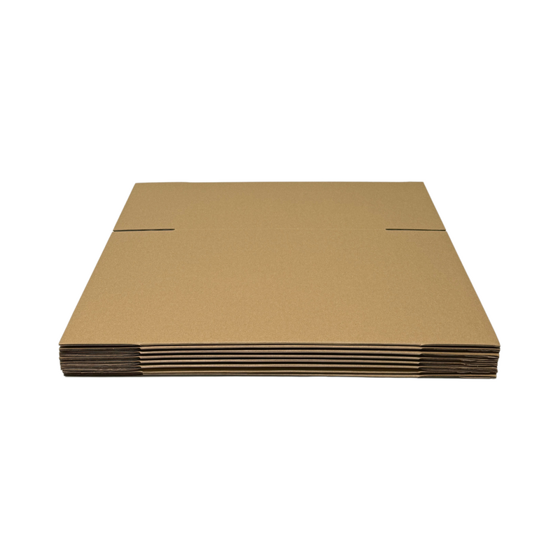Brown Cardboard Box 275x185x330mm – Strong B-Flute for Packing & Shipping