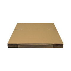Brown Cardboard Box 275x185x330mm – Strong B-Flute for Packing & Shipping