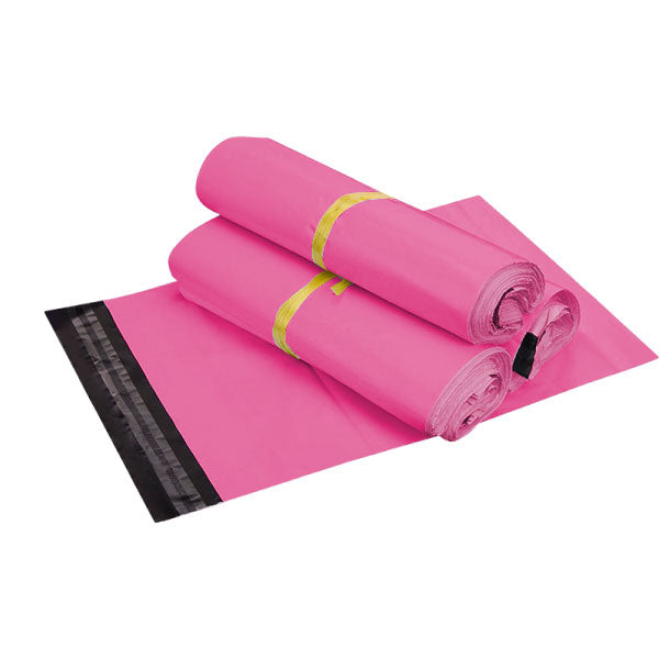 WholeSale 10000pcs Hot Pink 350 x 480+ 40mm Poly Mailer Envelopes - Ideal for E-commerce and Retail Shipping