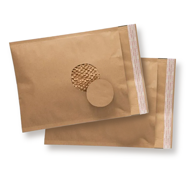 100pcs 150*225mm of Brown Kraft Paper Cushion Honeycomb Padded Mailer Recyclable Envelope - ozpack.au