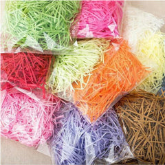 20g of Light Pink Shredded Color Soft Tissue Paper Hamper Craft Gift Candy Box Basket Filler - ozpack.au