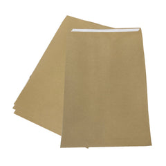 500x Card Mailer 260 x 360mm + 30mm Wide Adhesive Seal 120gsm Brown Envelope - ozpack.au