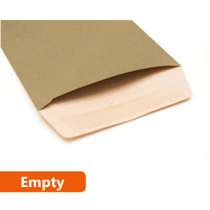 500x Card Mailer 260 x 360mm + 30mm Wide Adhesive Seal 120gsm Brown Envelope - ozpack.au