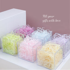 20g of Champagne Shredded Color Soft Tissue Paper Hamper Craft Gift Candy Box Basket Filler - ozpack.au