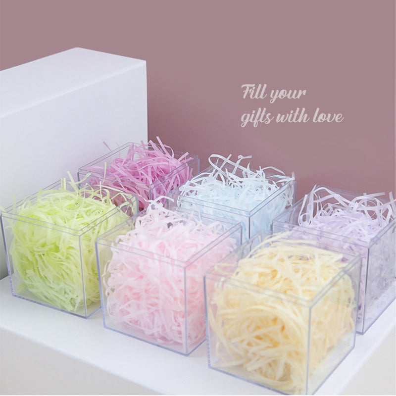 20g of Purple Shredded Color Soft Tissue Paper Hamper Craft Gift Candy Box Basket Filler - ozpack.au