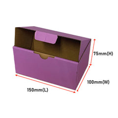 Lavender Mailing Boxes 150 x 100 x 75mm Die Cut Shipping Packing Cardboard Box - ozpack.au
