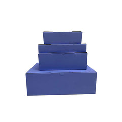 Blue Mailing Boxes 174 x 128 x 53mm Die Cut Shipping Packing Cardboard Box - ozpack.au