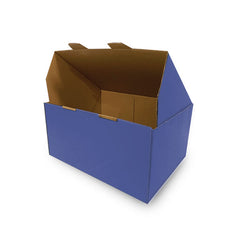 100 Pcs Blue Mailing Boxes 320 x 240 x 160mm Die Cut Shipping Packing Carton Box - ozpack.au