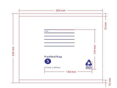 215mm x 280mm Bubble Padded Bag Mailer