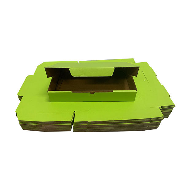 Green Mailing Boxes 220 x 145 x 35mm Die Cut Shipping Packing Cardboard Box - ozpack.au
