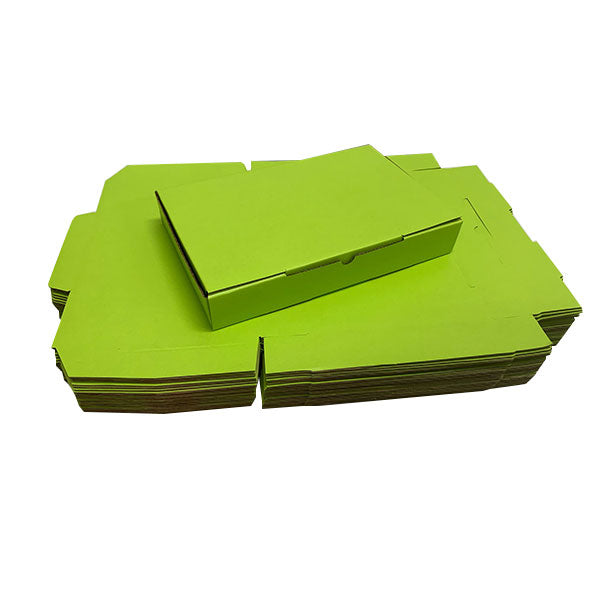 Green Mailing Boxes 220 x 145 x 35mm Die Cut Shipping Packing Cardboard Box - ozpack.au