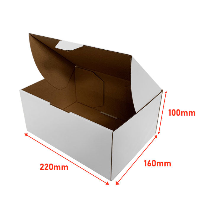 Mailing Boxes 220 x 160 x 100mm Die Cut Shipping Packing Cardboard Box - ozpack.au