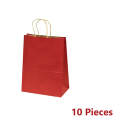 160 x 220 x 80mm Bulk Craft  Paper Gift Carry Bags Small With Paper Handle - ozpack.au
