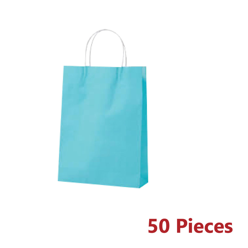 50pcs 260x330x120mm Bulk craft paper gift carry bags large with paper handles - ozpack.au