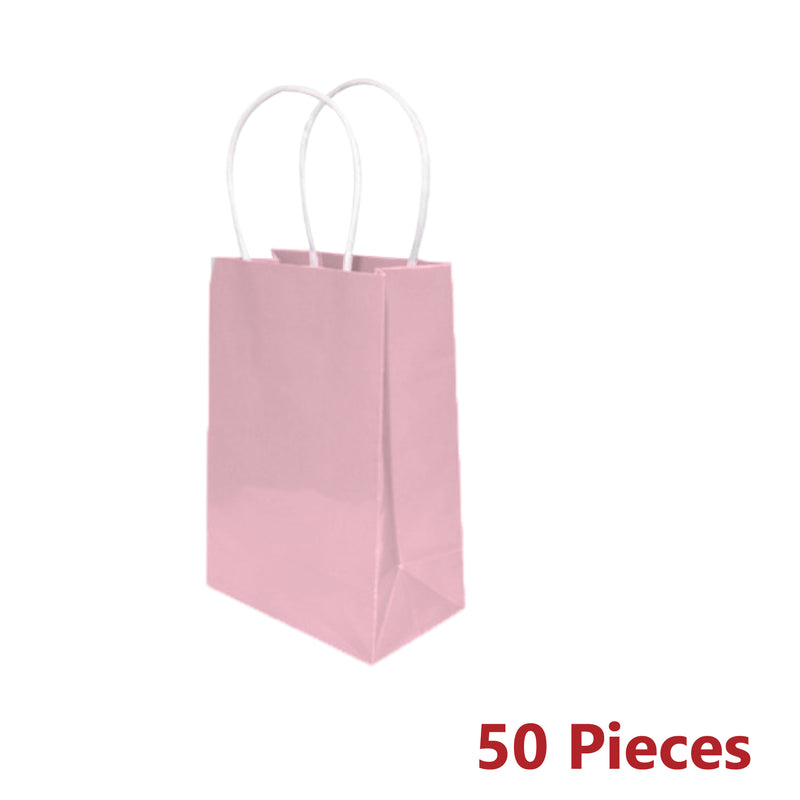50pcs 220x280x110mm Bulk craft paper gift carry bags medium with paper handles - ozpack.au