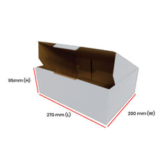 Mailing Boxes 270 x 200 x 95mm DIE CUT Shipping Packing Cardboard Box - ozpack.au
