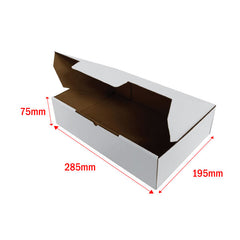 Die Cut 285*195*75mm Mailing Shipping Packing Cardboard Box for Large Satchel - ozpack.au