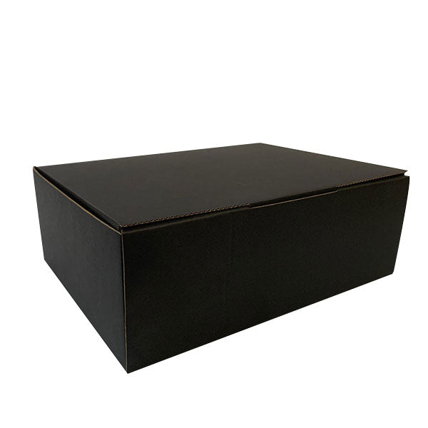 Black Mailing Boxes 270 x 200 x 95mm DIE CUT Shipping Packing Cardboard Box - ozpack.au