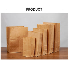 32 x 18 x 11cm 2X-Large Brown Kraft Paper Bags Take Away Food Lolly Grocery Buffet Craft Gift Market Bag - ozpack.au