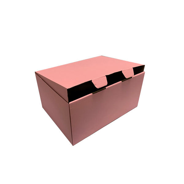 100 Pcs Pink Mailing Boxes 320 x 240 x 160mm Die Cut Shipping Packing Carton Box - ozpack.au