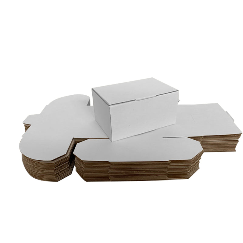 Diecut 150x100x75mm White Mailing Boxes Die Cut Shipping Cardboard Carton - ozpack.au