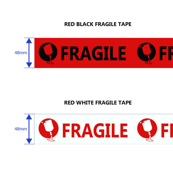 Clear Packing Tape Dispenser 48mm Fragile Heavy Duty Sticky Packaging Sealing Tape Gun Cutter - ozpack.au