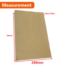 100x Card Mailer 260 x 360mm + 30mm Wide Adhesive Seal 120gsm Brown Envelope - ozpack.au