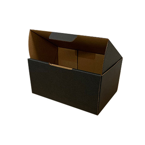 Black Mailing Boxes 150 x 100 x 75mm Die Cut Shipping Packing Cardboard Box - ozpack.au