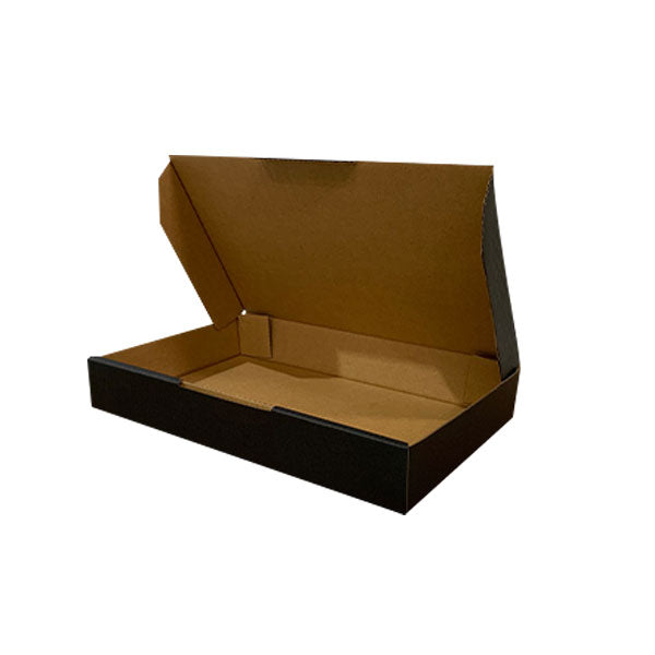 Black Mailing Boxes 220 x 145 x 35mm Die Cut Shipping Packing Cardboard Box - ozpack.au