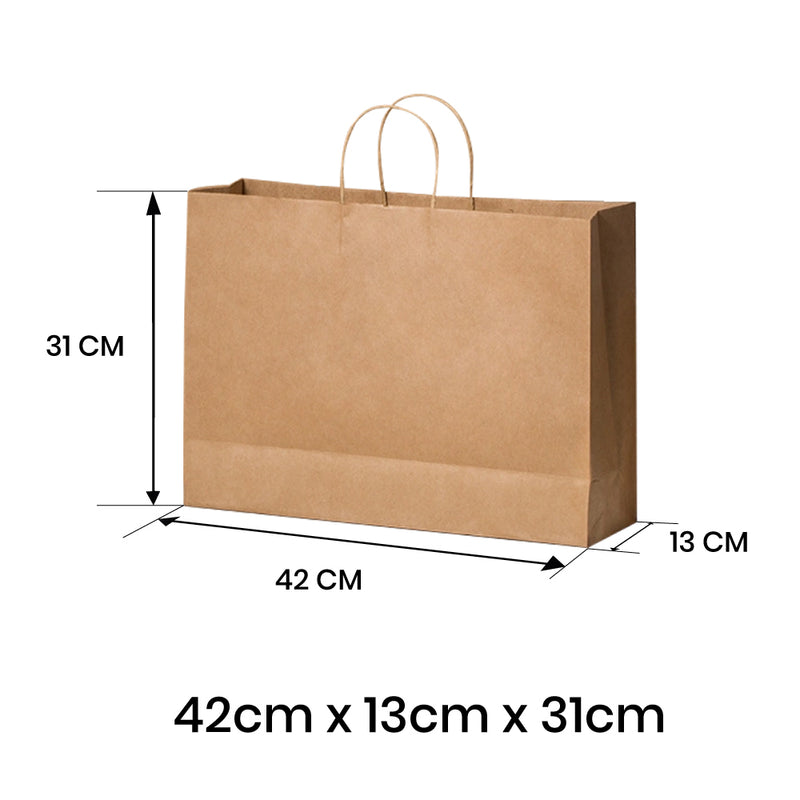 12 x 9 x 15.75 Wholesale Paper Bags - White Kraft (200) – Innisbrook