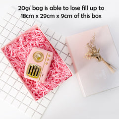 20g of Cream Shredded Color Soft Tissue Paper Hamper Craft Gift Candy Box Basket Filler - ozpack.au