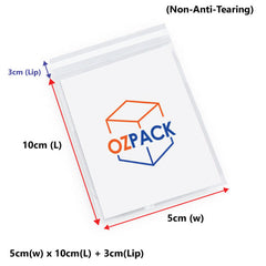50 X 100mm Self Adhesive Sealing Clear OPP Cellophane Resealable Plastic Bags - ozpack.au