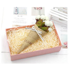 20g of Cream Shredded Color Soft Tissue Paper Hamper Craft Gift Candy Box Basket Filler - ozpack.au