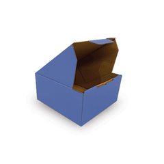 Blue Mailing Boxes 150x150x 75mm Die Cut Shipping Packing Cardboard Box - ozpack.au
