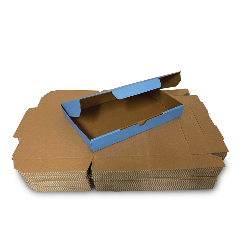 Aqua Mailing Boxes 220 x 145 x 35mm Die Cut Shipping Packing Cardboard Box - ozpack.au