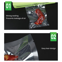 150 mm x 220 mm Precut Transparent Clear Vacuum Sealer Bags  Food Storage Saver Heat Seal - ozpack.au