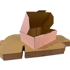 Pink Mailing Boxes 220 x 160 x 77mm Die Cut Shipping Packing Cardboard Box - ozpack.au